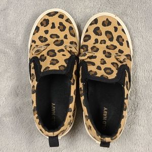 Leopard slip ons